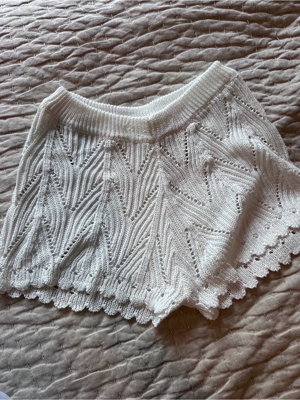 Women's White Knit Sweater Top